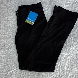 Columbia Straight Leg Long Black Activewear Hiking Pants Waterproof